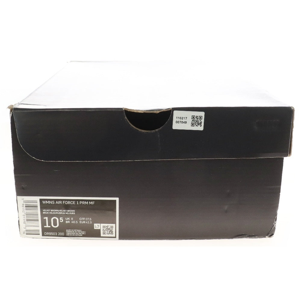 NIKE(ナイキ) WMNS AIR FORCE1 PRM MF DR9503-200 ウィメンズ エアフォース1 ローカットスニーカー シューズ ブラウン US10.5/27.5cm