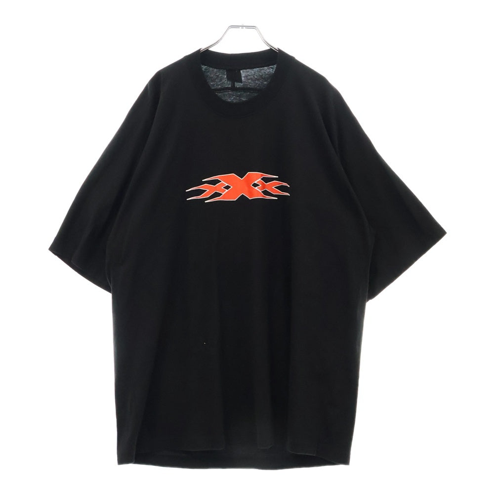 PROTOTYPES(プロトタイプス) フロントプリント オーバーサイズ 半袖Tシャツ カットソー ブラック