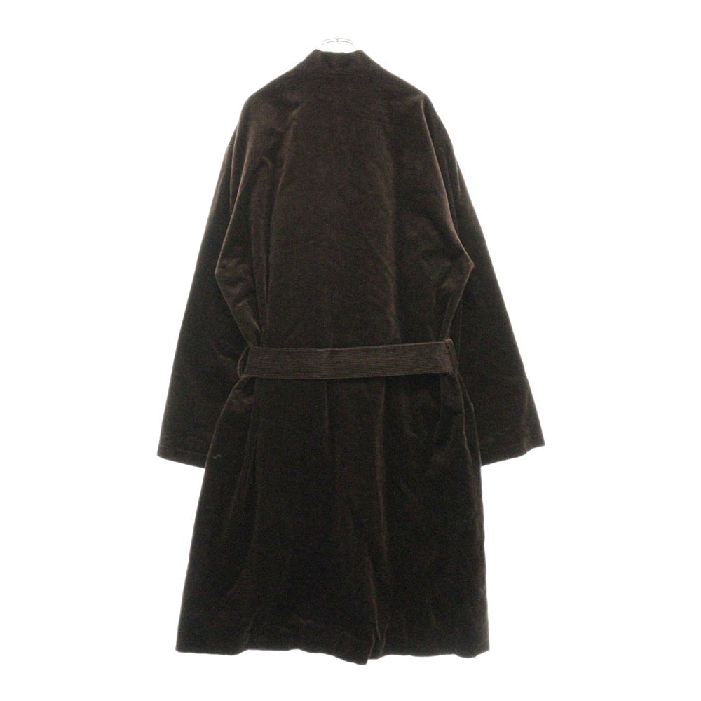 WACKO MARIA(ワコマリア) ×THE BIG LEBOWSKI GOWN COAT(TYPE-3) × ザビッグリボウスキ コーデュロイガウンコート アウター ブラウン