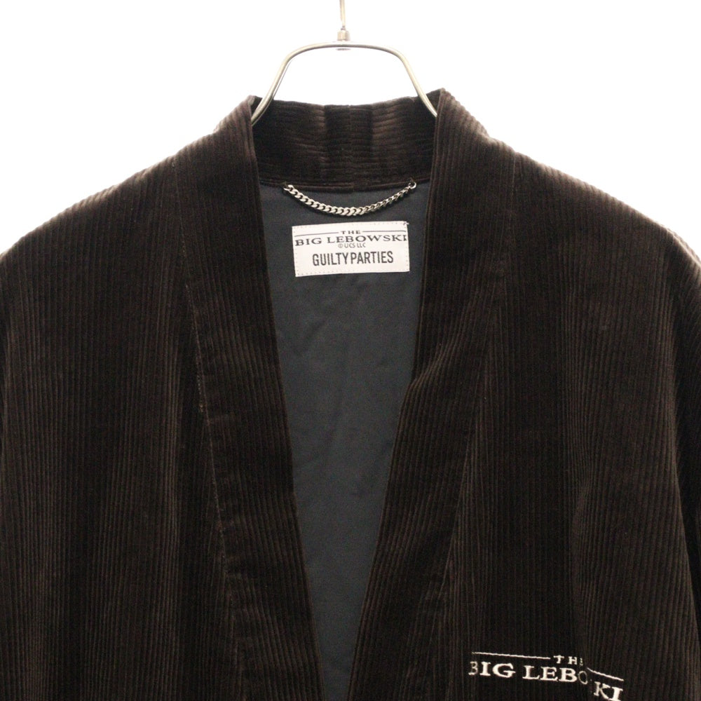 WACKO MARIA(ワコマリア) ×THE BIG LEBOWSKI GOWN COAT(TYPE-3) × ザビッグリボウスキ コーデュロイガウンコート アウター ブラウン