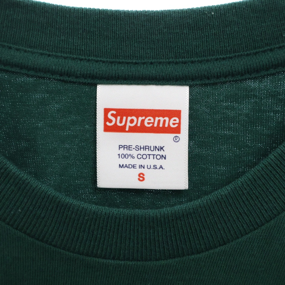 SUPREME(シュプリーム) 21AW×THRASHER Multi Logo L/S Tee スラッシャー マルチロゴロングスリーブ長袖Tシャツ グリーン