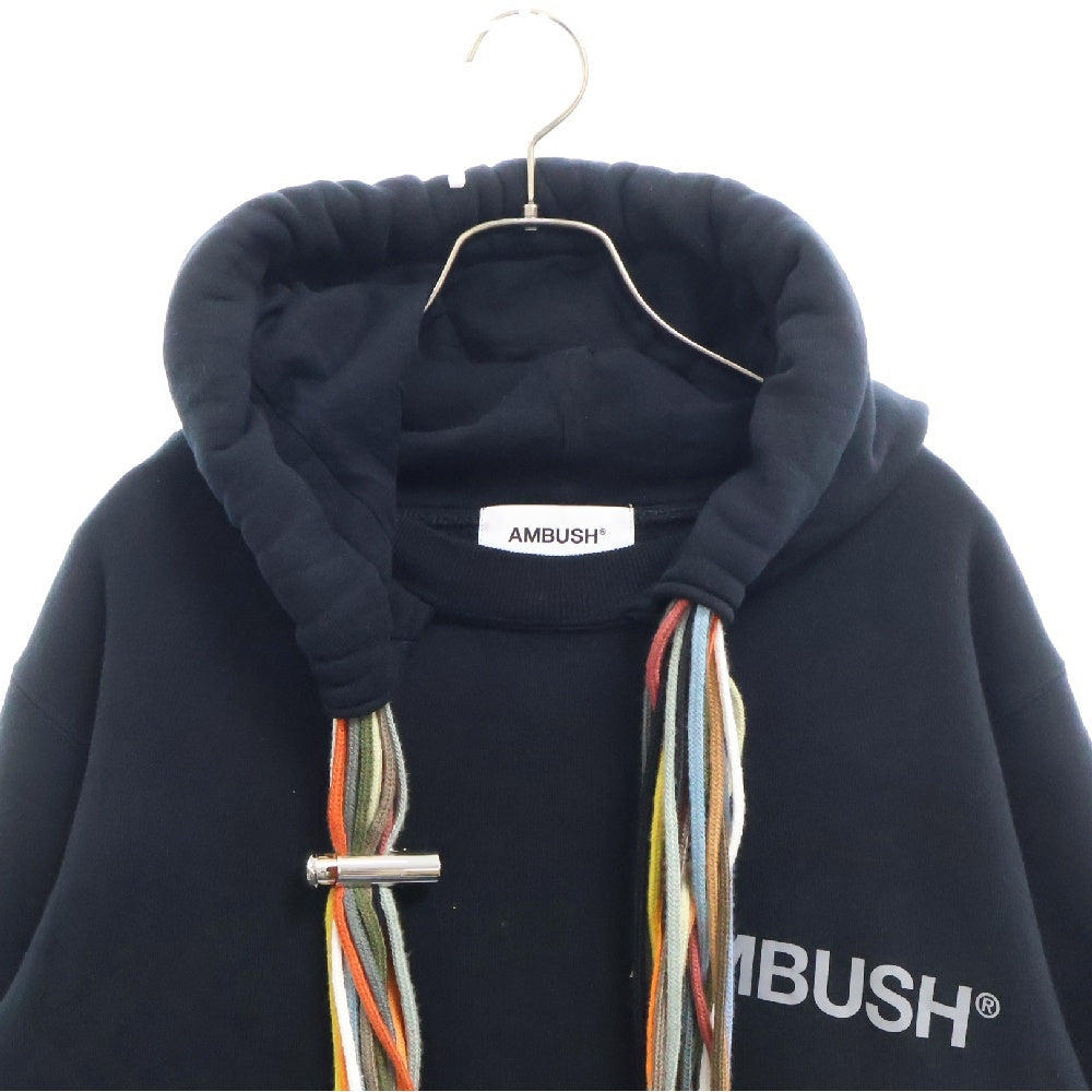 AMBUSH(アンブッシュ) 19AW NEW MULTI CORD HOODIE 12111845 マルチコード スウェットプルオーバーパーカー ブラック