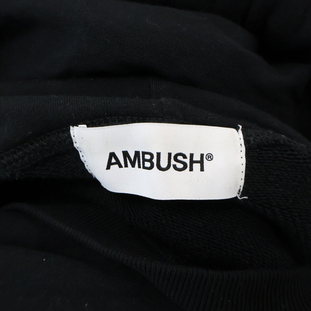 AMBUSH(アンブッシュ) 19AW NEW MULTI CORD HOODIE 12111845 マルチコード スウェットプルオーバーパーカー ブラック