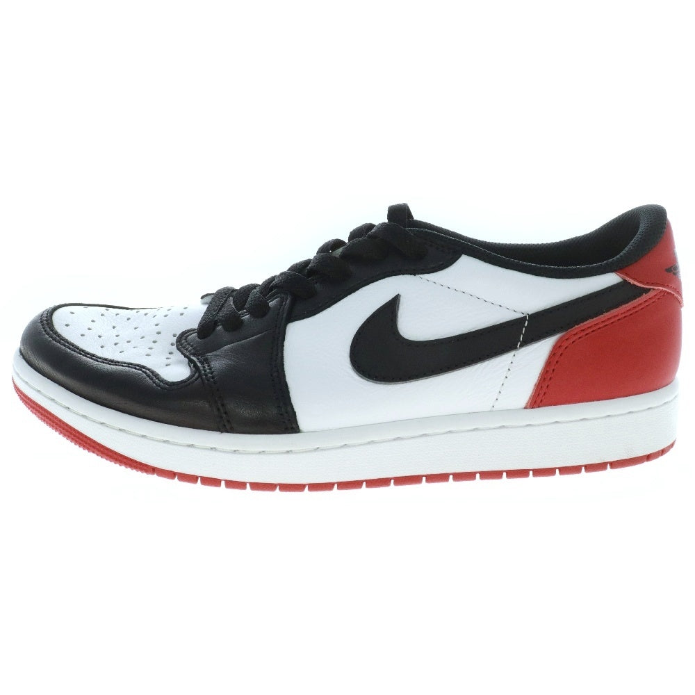 NIKE(ナイキ) AIR JORDAN 1 RETRO LOW OG BLACK TOE CZ0790-106 エアジョーダン1 レトロ ロー ブラックトゥ ローカットスニーカー ホワイト/ブラック/レッド US9.5/27.5cm