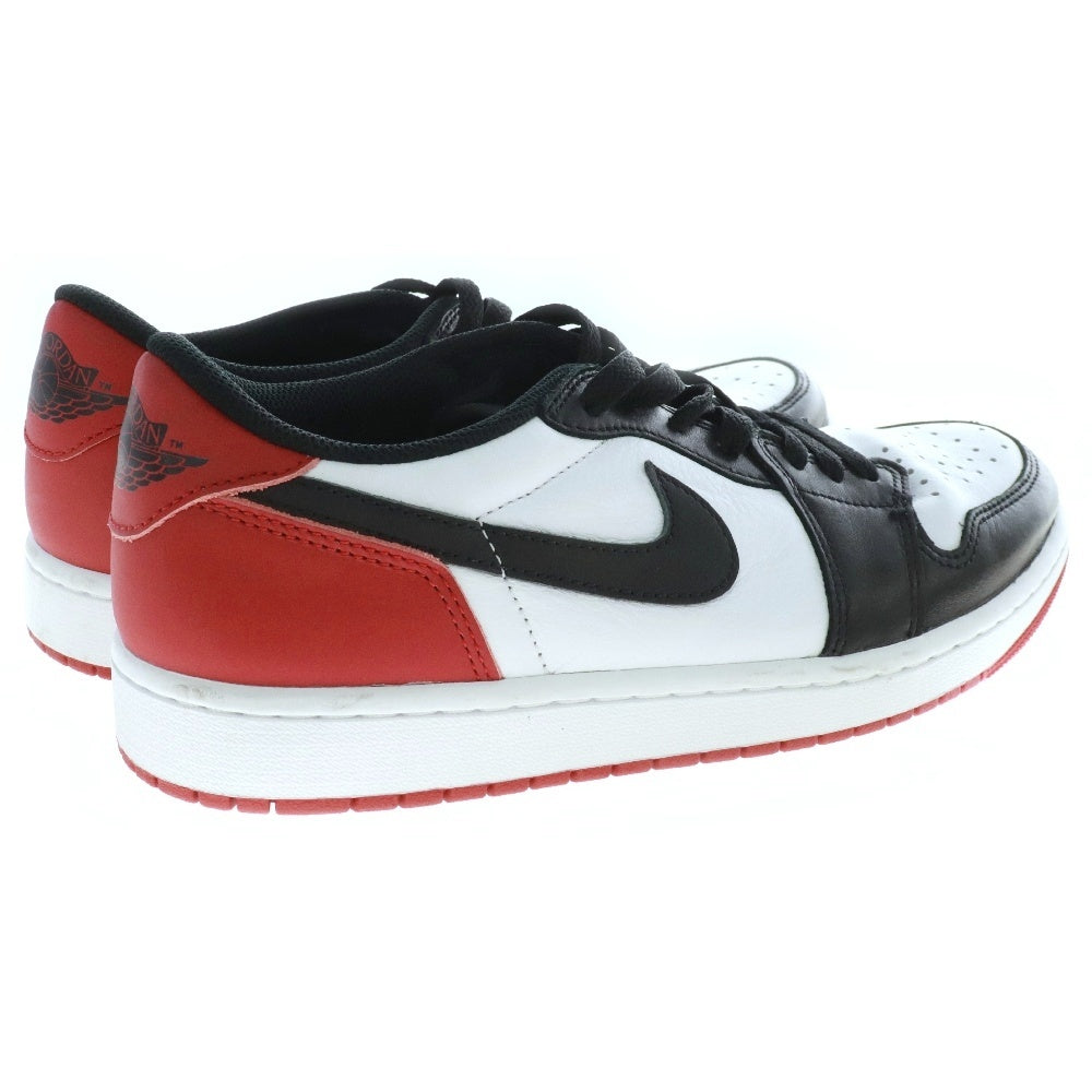 NIKE(ナイキ) AIR JORDAN 1 RETRO LOW OG BLACK TOE CZ0790-106 エアジョーダン1 レトロ ロー ブラックトゥ ローカットスニーカー ホワイト/ブラック/レッド US9.5/27.5cm