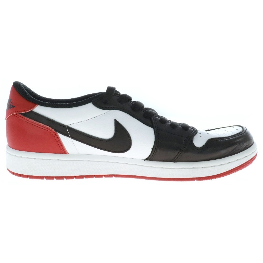 NIKE(ナイキ) AIR JORDAN 1 RETRO LOW OG BLACK TOE CZ0790-106 エアジョーダン1 レトロ ロー ブラックトゥ ローカットスニーカー ホワイト/ブラック/レッド US9.5/27.5cm