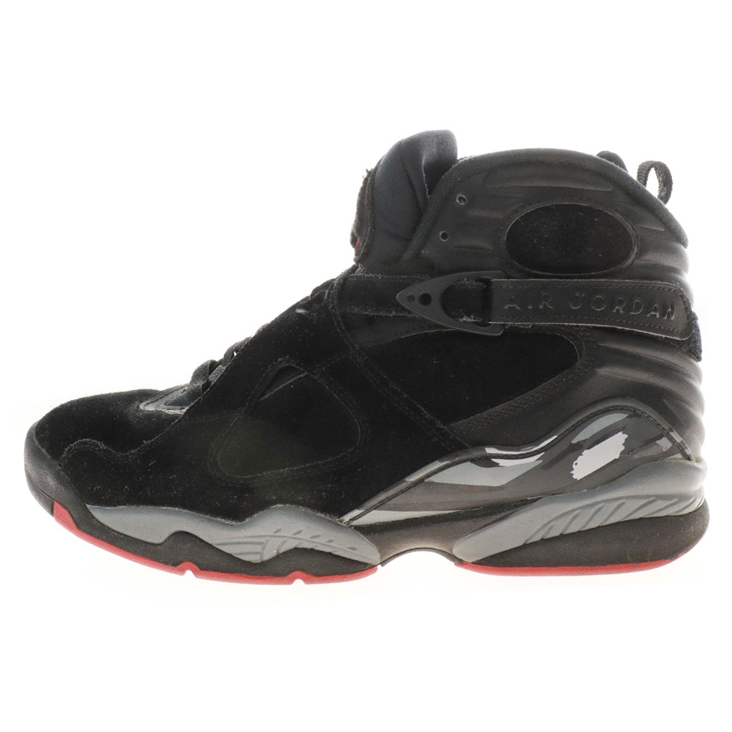NIKE(ナイキ) AIR JORDAN 8 RETRO BLACK CEMENT 305381-022 エアジョーダン 8 レトロ ブラックセメント ブラック/ジムレッド/ウルフグレー US9.5/27.5cm