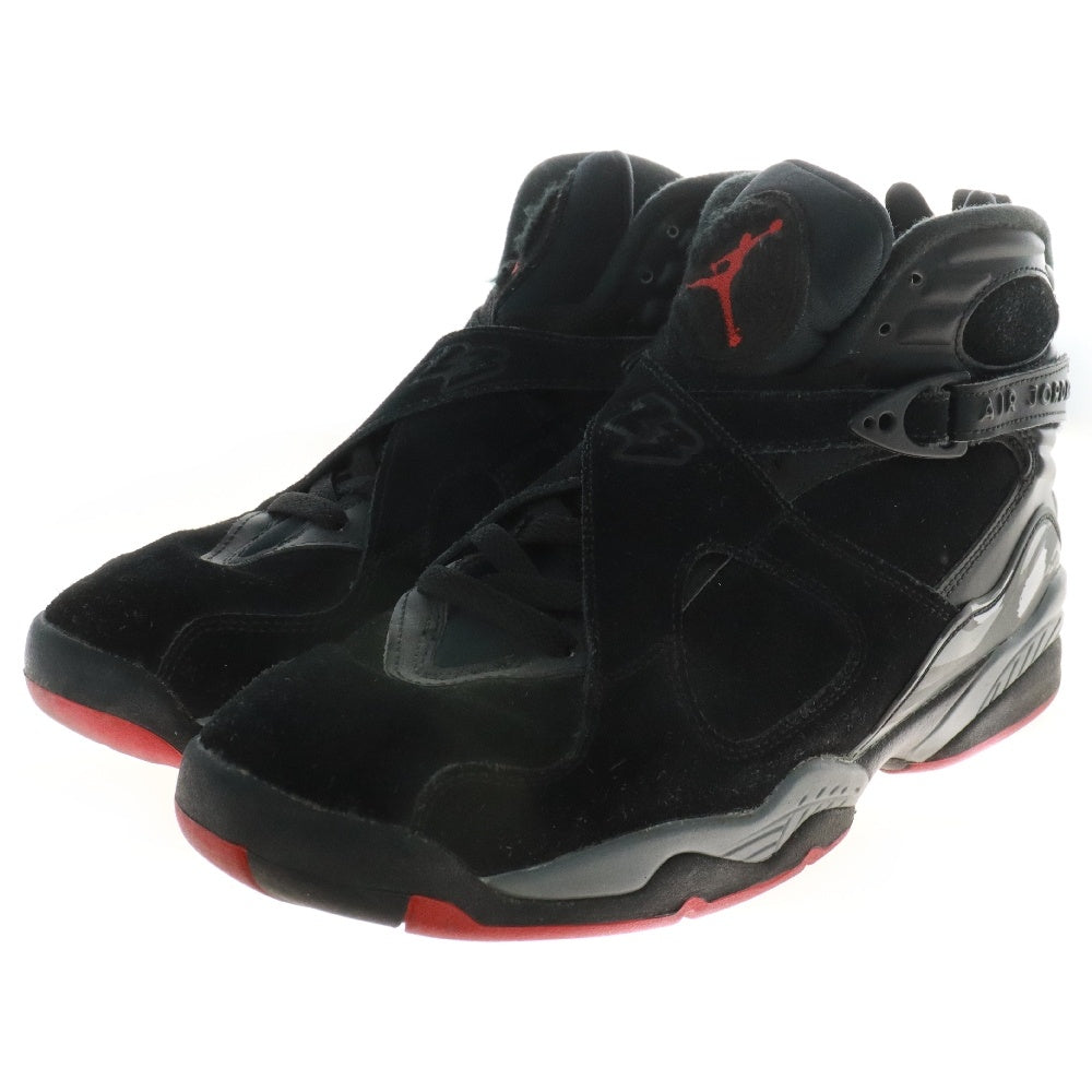 NIKE(ナイキ) AIR JORDAN 8 RETRO BLACK CEMENT 305381-022 エアジョーダン 8 レトロ ブラックセメント ブラック/ジムレッド/ウルフグレー US9.5/27.5cm