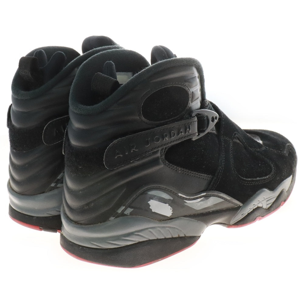 NIKE(ナイキ) AIR JORDAN 8 RETRO BLACK CEMENT 305381-022 エアジョーダン 8 レトロ ブラックセメント ブラック/ジムレッド/ウルフグレー US9.5/27.5cm