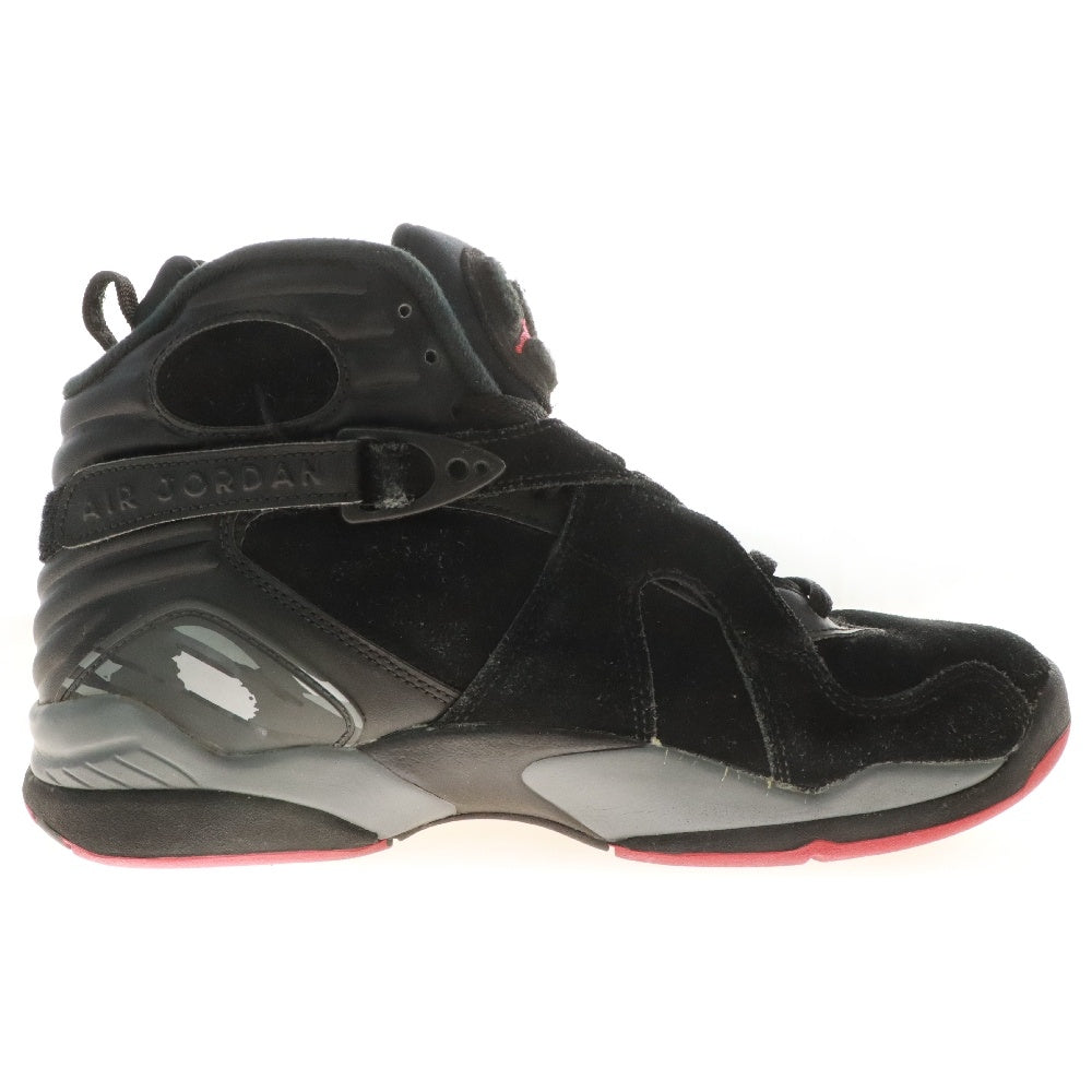 NIKE(ナイキ) AIR JORDAN 8 RETRO BLACK CEMENT 305381-022 エアジョーダン 8 レトロ ブラックセメント ブラック/ジムレッド/ウルフグレー US9.5/27.5cm