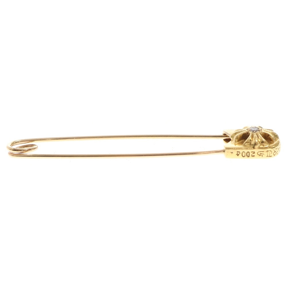 CHROME HEARTS(クロムハーツ) 22K SAFETY PIN L DIA 22Kラージセーフティピン 1ダイヤ ペンダントトップ ゴールド