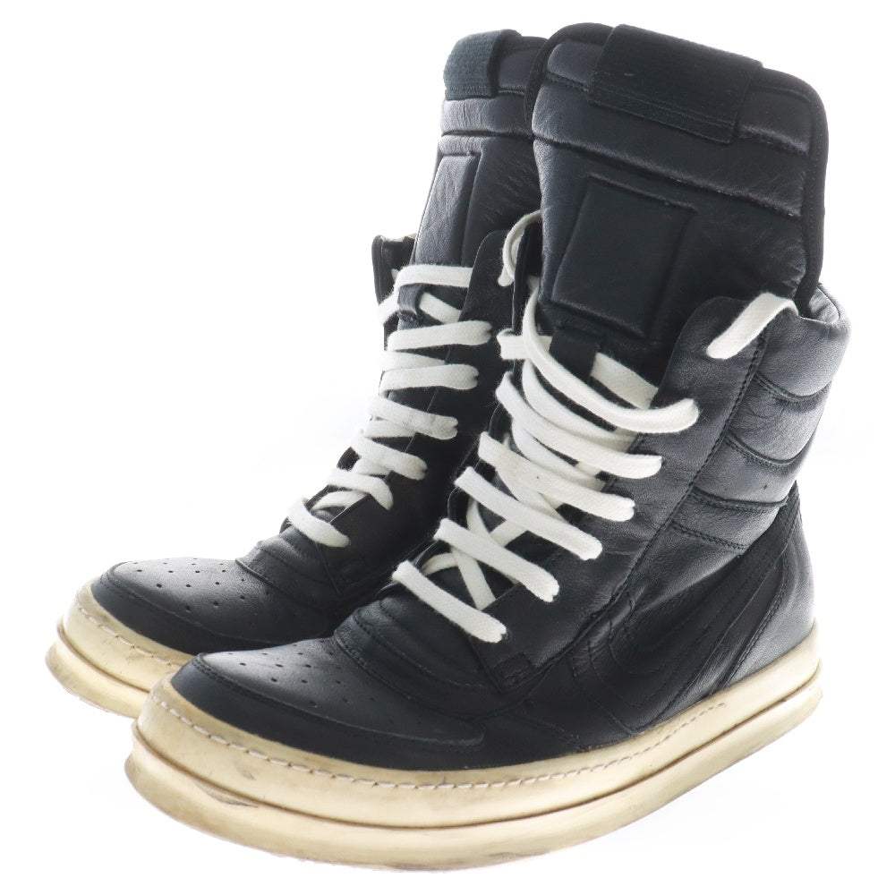 Rick Owens(リックオウエンス) 初期 GEO BASKET ジオバスケット ジオバス レザーハイカットスニーカー ブラック