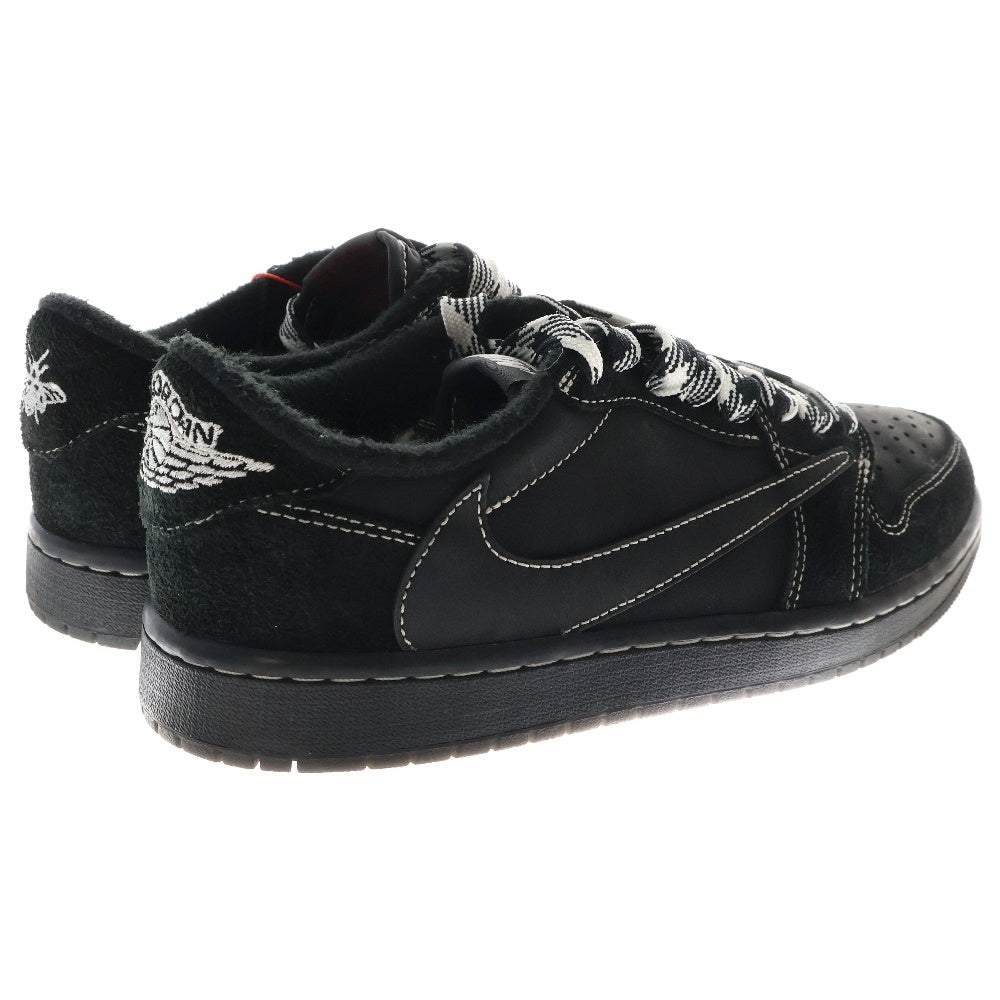NIKE(ナイキ) ×TRAVIS SCOTT AIR JORDAN 1 LOW OG SP BLACK PHANTOM DM7866-001 トラヴィススコット エアジョーダン1 ブラックファントム ローカットスニーカー US8/26.0cm
