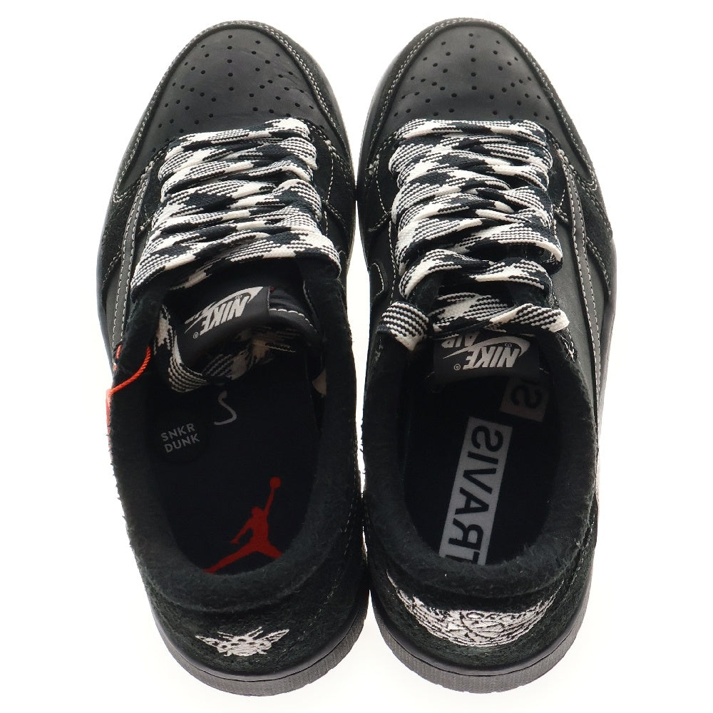 NIKE(ナイキ) ×TRAVIS SCOTT AIR JORDAN 1 LOW OG SP BLACK PHANTOM DM7866-001 トラヴィススコット エアジョーダン1 ブラックファントム ローカットスニーカー US8/26.0cm