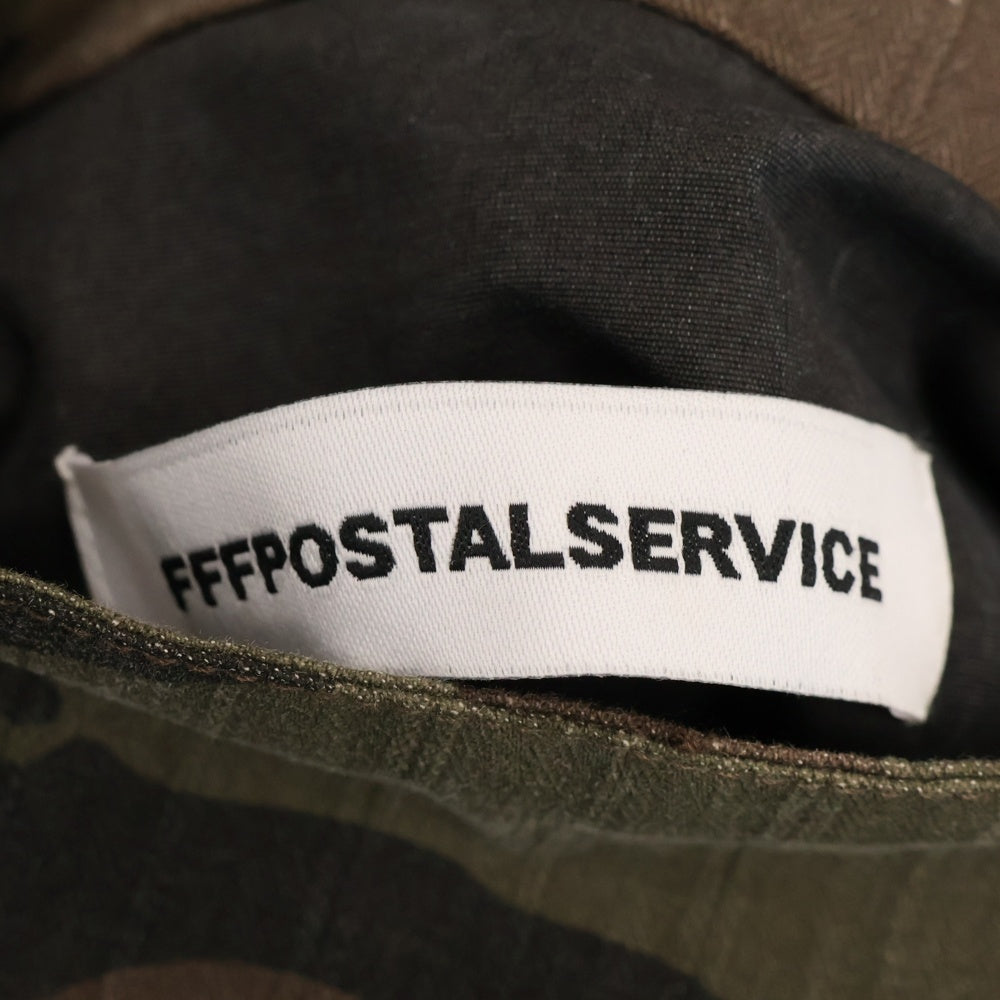 FFFPOSTALSERVICE(トリプルエフポスタルサービス) PARACHUTE V2 JACKET フェイスマスクフード カモフラパラシュートジャケット カーキ/ブラウン
