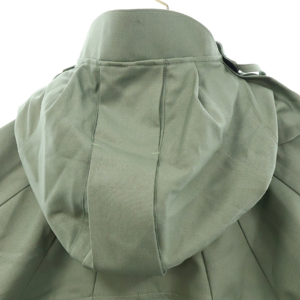 FFFPOSTALSERVICE(トリプルエフポスタルサービス) PARACHUTE CROPPED JACKET TOKYO GREEN フェイスマスクフード パラシュートクロップドジャケット グリーン
