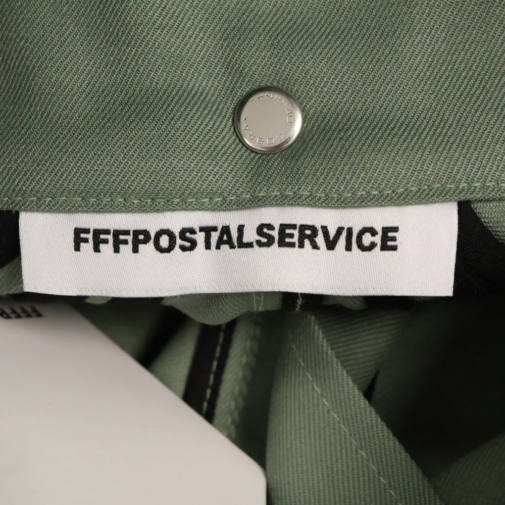 FFFPOSTALSERVICE(トリプルエフポスタルサービス) PARACHUTE CROPPED JACKET TOKYO GREEN フェイスマスクフード パラシュートクロップドジャケット グリーン