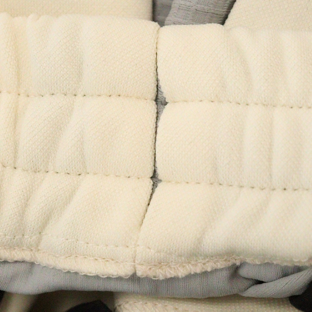 FFFPOSTALSERVICE(トリプルエフポスタルサービス) TRACK PANTS リップストップ切替ワイドトラックパンツ クリーム
