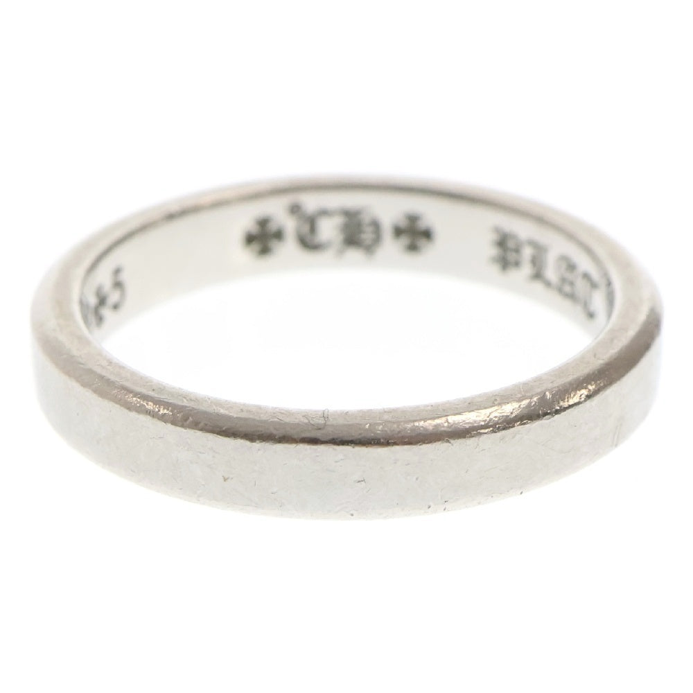 CHROME HEARTS(クロムハーツ) PLAT WEDDING BAND RING FLAT フラットウエディングバンド プラチナリング 12号 ※イニシャル刻印有り