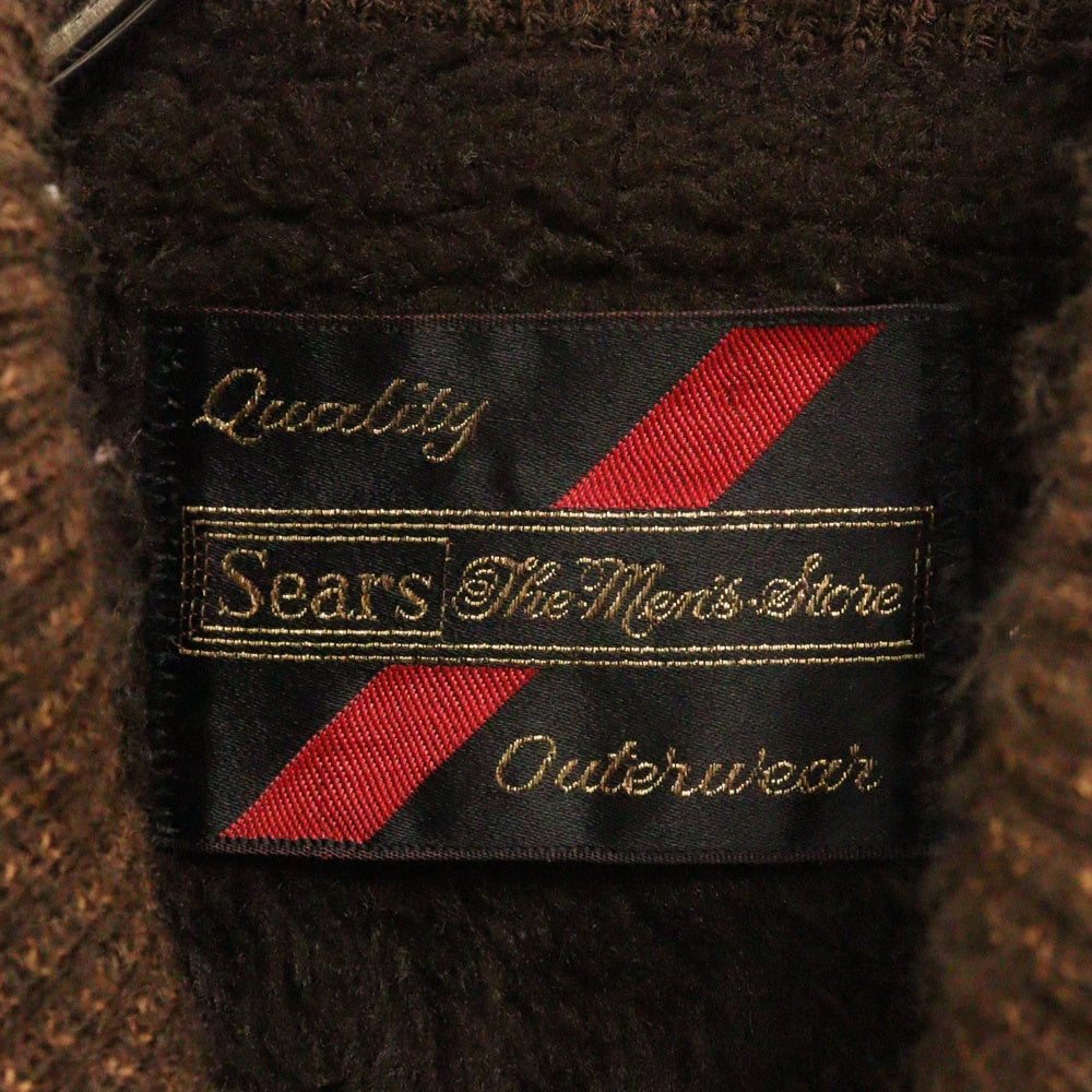 VINTAGE(ヴィンテージ) 60s SEARS VINTAGE OAKBROOK シアーズ ヘチマ襟 裏ボアファラオジャケット ブラウン