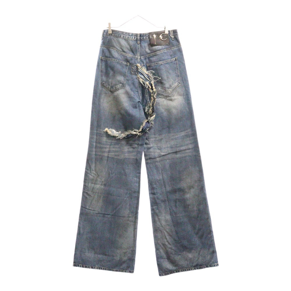 THUG CLUB(サグクラブ) CHIMERA PANTS TC24PT2003 キメラ バギーデニムパンツ インディゴ
