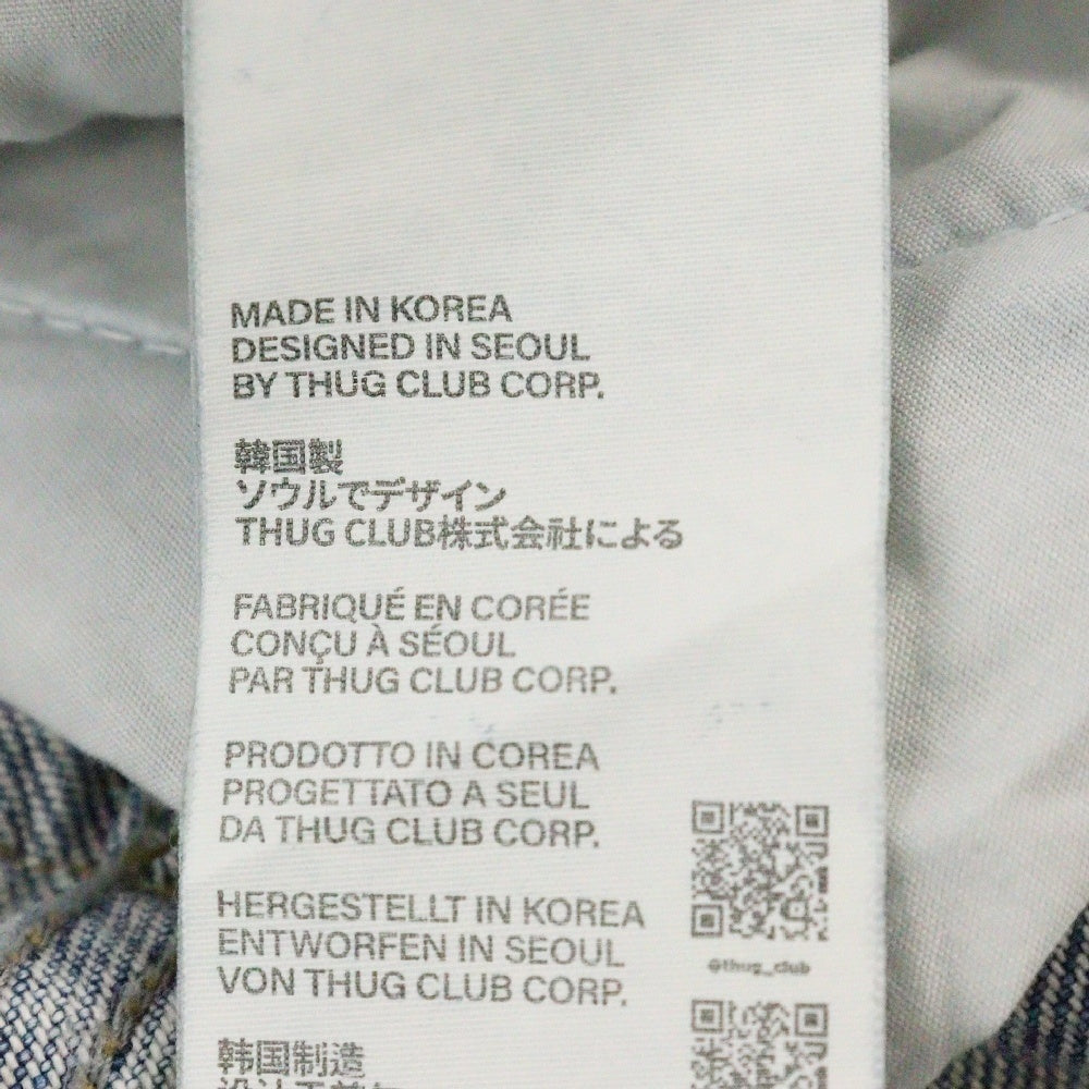 THUG CLUB(サグクラブ) CHIMERA PANTS TC24PT2003 キメラ バギーデニムパンツ インディゴ