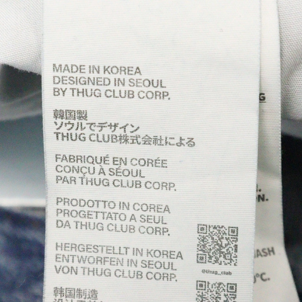 THUG CLUB(サグクラブ) CHIMERA PANTS TC24PT2003 キメラ バギーデニムパンツ インディゴ