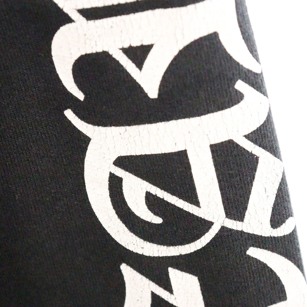 CHROME HEARTS(クロムハーツ) SWTSHRT PLVR 袖ロゴプリントプルオーバーパーカー ブラック