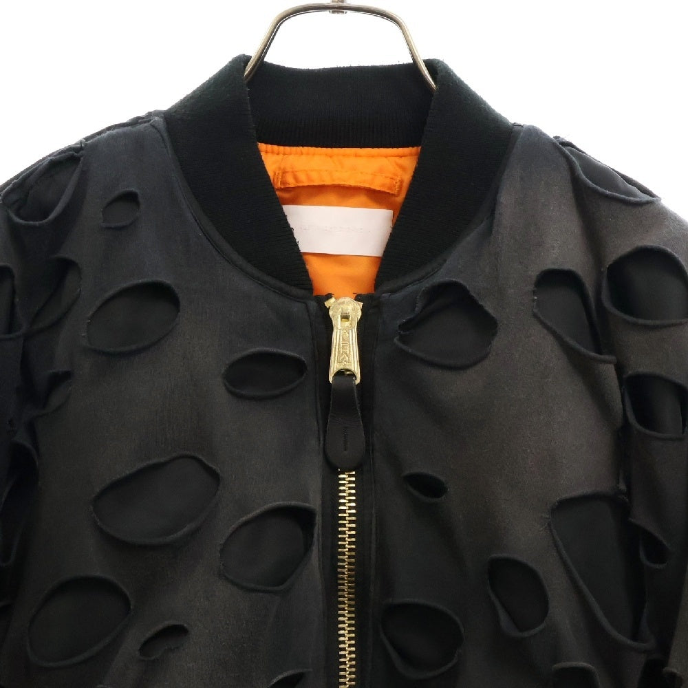 ALEXANDER DIGENOVA(アレキサンダーディジェノバ) 24AW DOUBLE LAYER BOMBER MA-1 ダブルレイヤードボンバージャケット リバーシブルジャケット ブラック/オレンジ