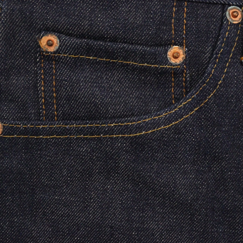 Levi's(リーバイス) 60~70s VINTAGE 505 BIGE ボタン裏刻印5 42TALON 紙パッチ ジップフライデニムパンツ インディゴ フラッシャー付き デットストック