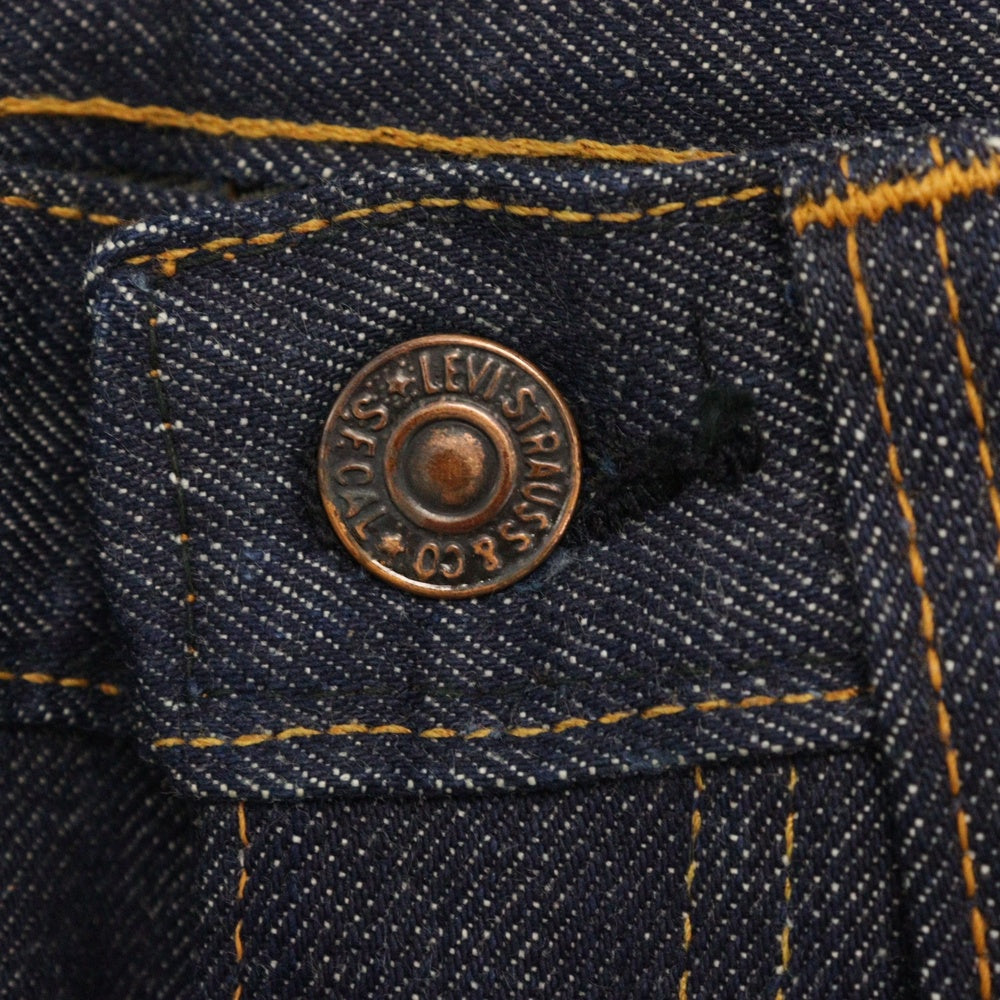 Levi's(リーバイス) 60~70s VINTAGE 505 BIGE ボタン裏刻印5 42TALON 紙パッチ ジップフライデニムパンツ インディゴ フラッシャー付き デットストック