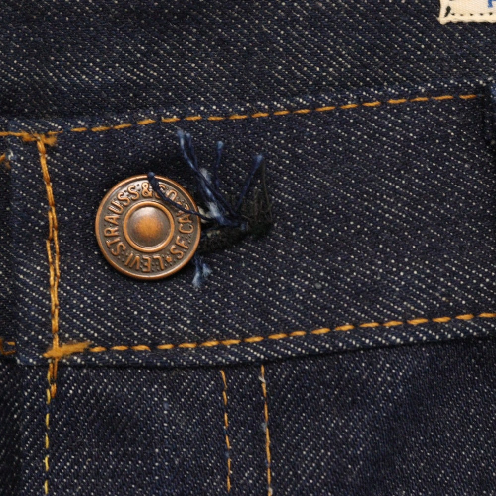Levi's(リーバイス) 70s VINTAGE 505 BIGE ボタン裏刻印16 SCOVILLZIP 紙パッチ ジップフライデニムパンツ インディゴ フラッシャー付き デットストック