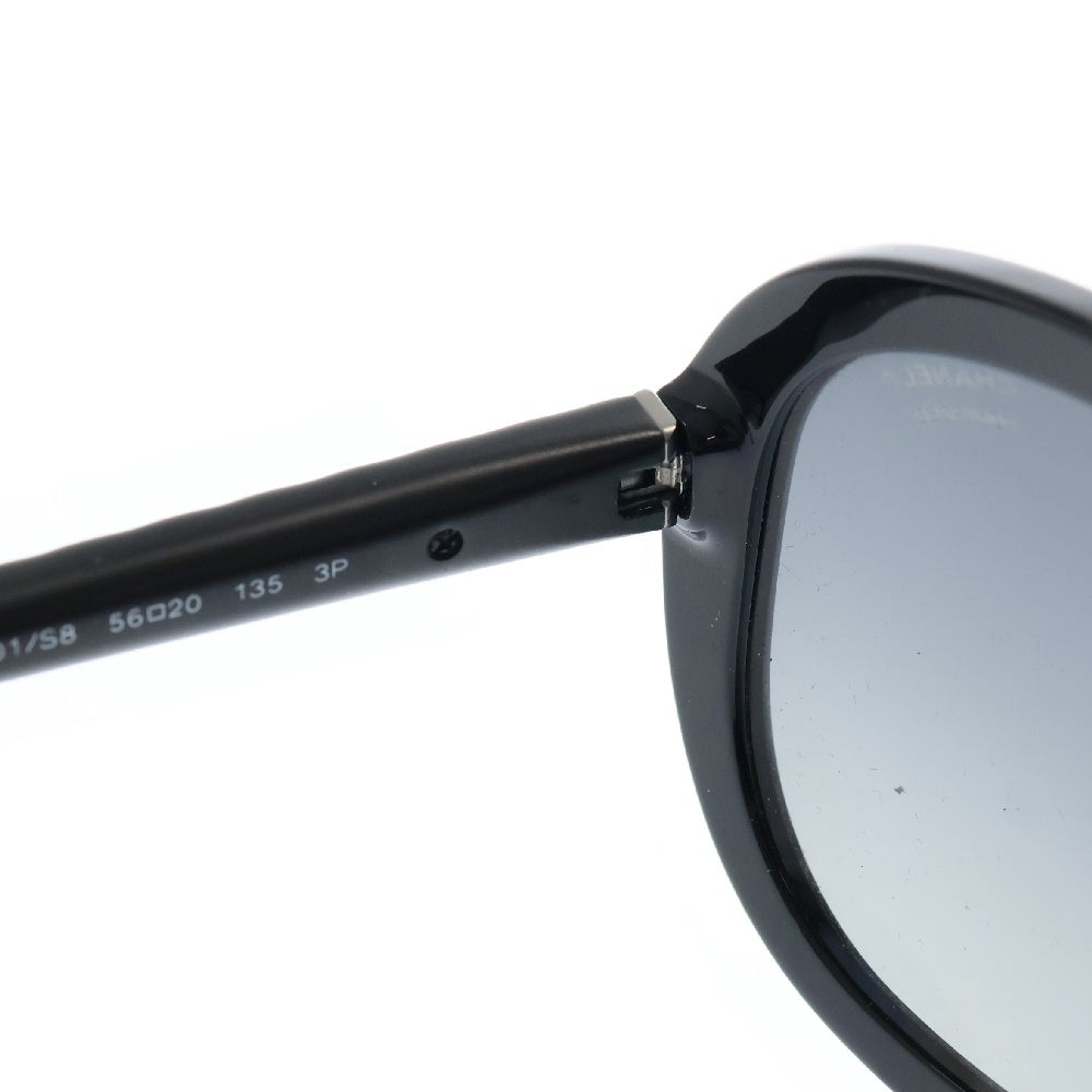 CHANEL(シャネル) ココマーク マトラッセ テンプルサングラス アイウェア 5328-A ブラック レディース