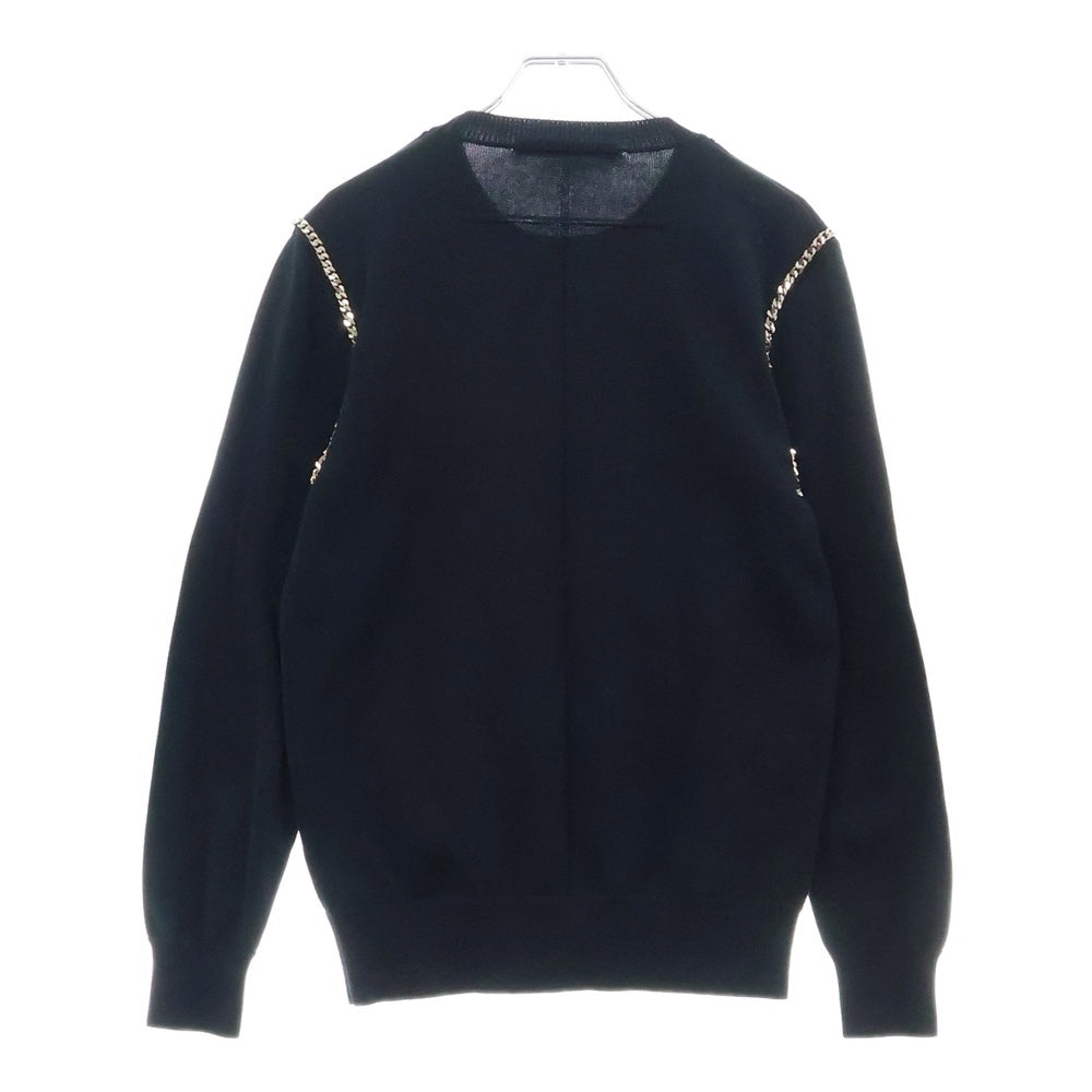 GIVENCHY(ジバンシィ) チェーン装飾 クルーネックニット 17S 7505 504 ネイビー レディース