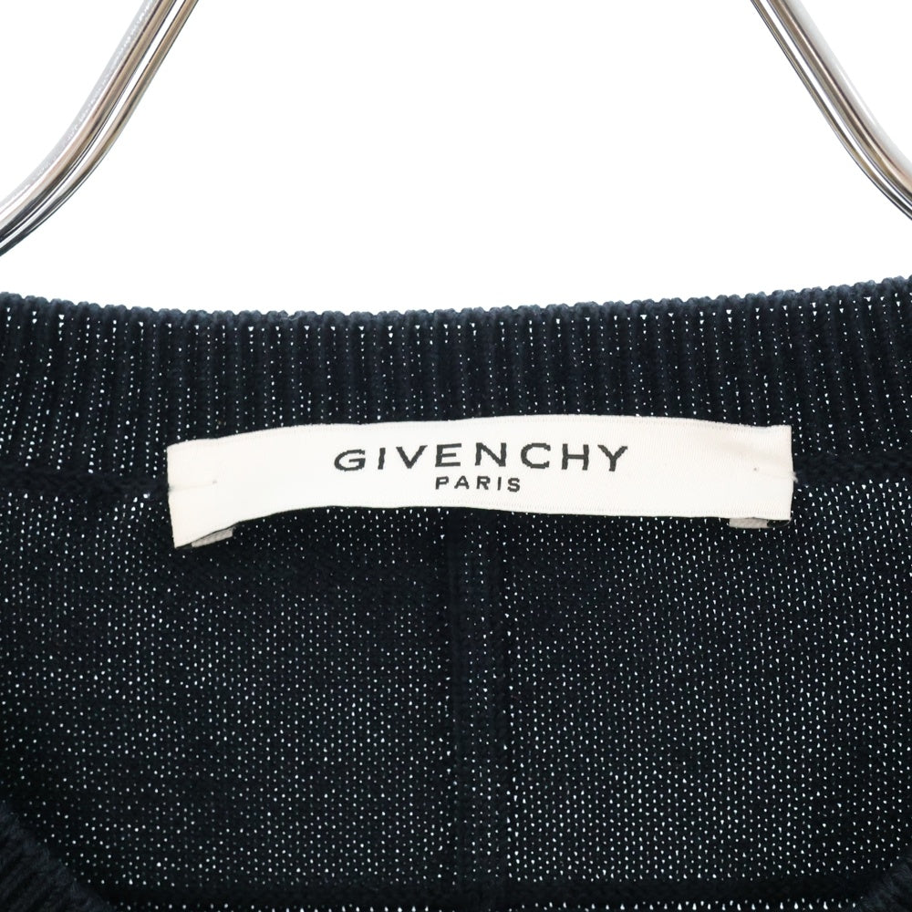 GIVENCHY(ジバンシィ) チェーン装飾 クルーネックニット 17S 7505 504 ネイビー レディース