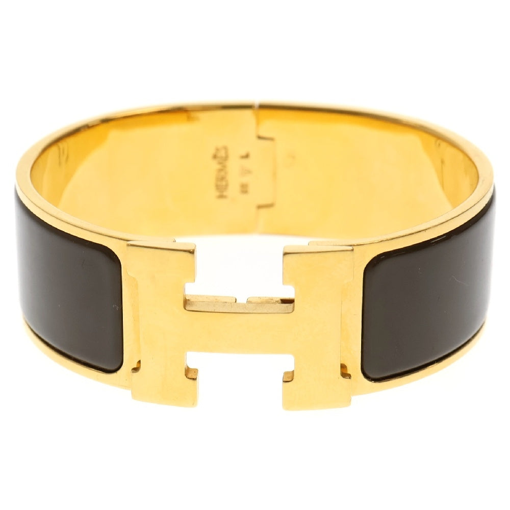 HERMES(エルメス) Clic H bracelet クリックHブレスレット ゴールド/ブラウン