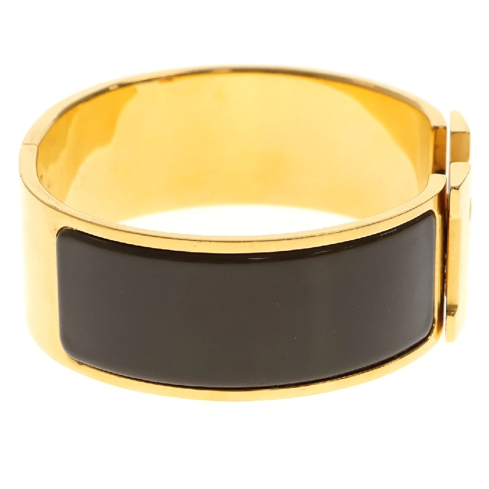 HERMES(エルメス) Clic H bracelet クリックHブレスレット ゴールド/ブラウン