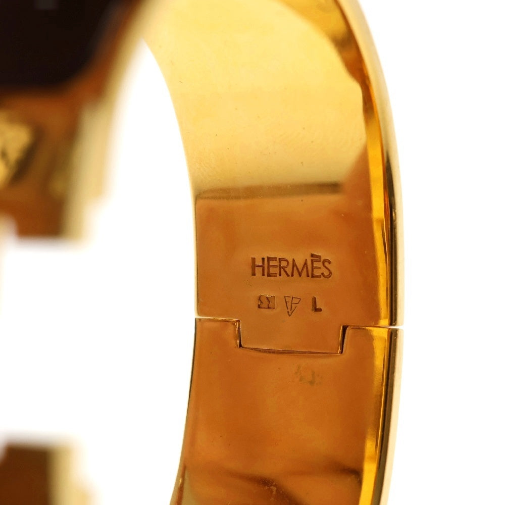 HERMES(エルメス) Clic H bracelet クリックHブレスレット ゴールド/ブラウン