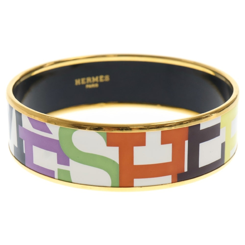 HERMES(エルメス) email logo bracelet エマイユ ロゴブレスレット マルチ
