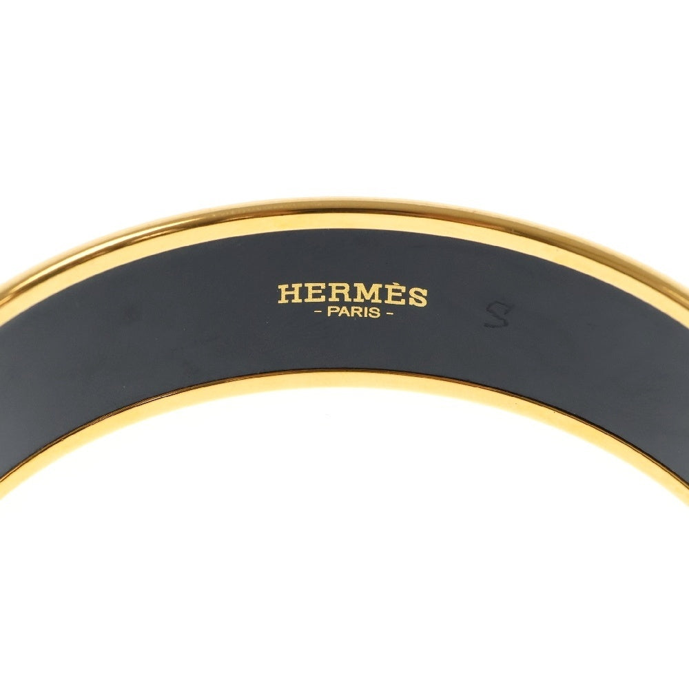 HERMES(エルメス) email bracelet エマイユ ブレスレット ブラック/ゴールド