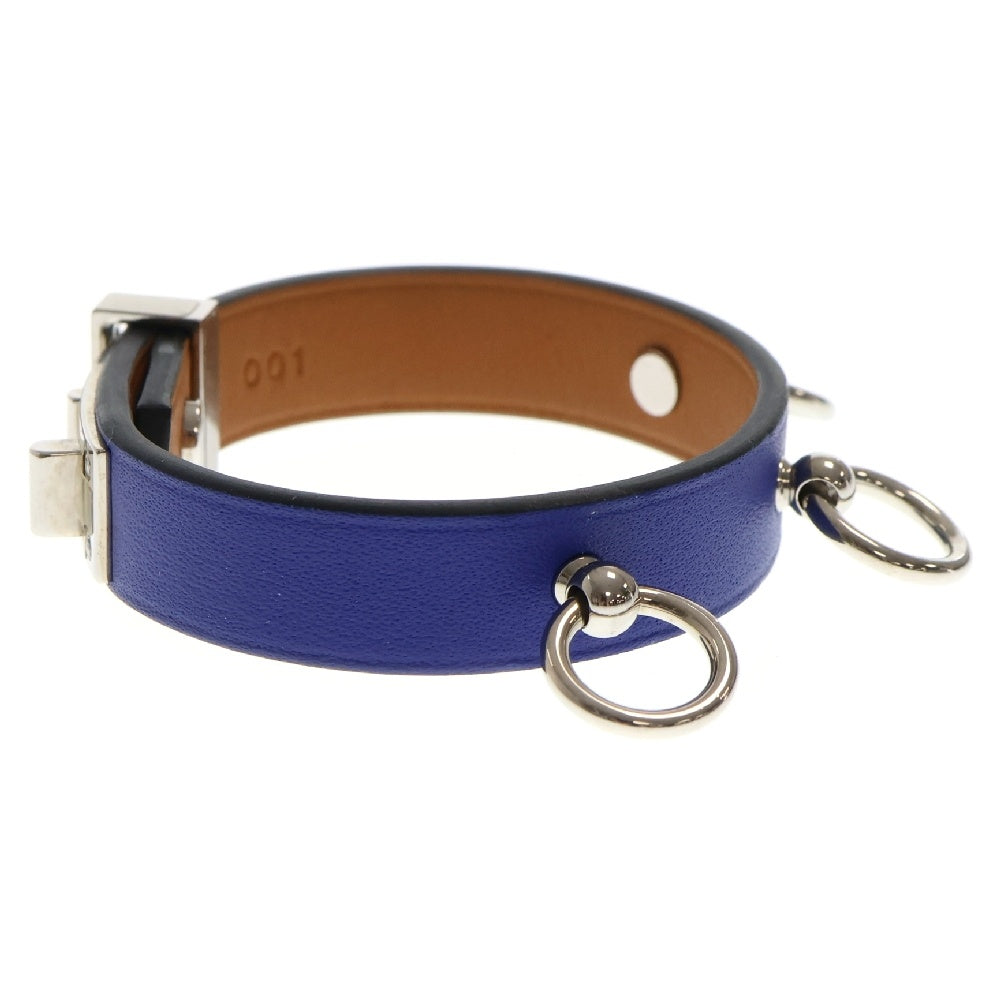HERMES(エルメス) Mini Dog ミニドッグ レザーブレスレット A刻印 ブルー レディース