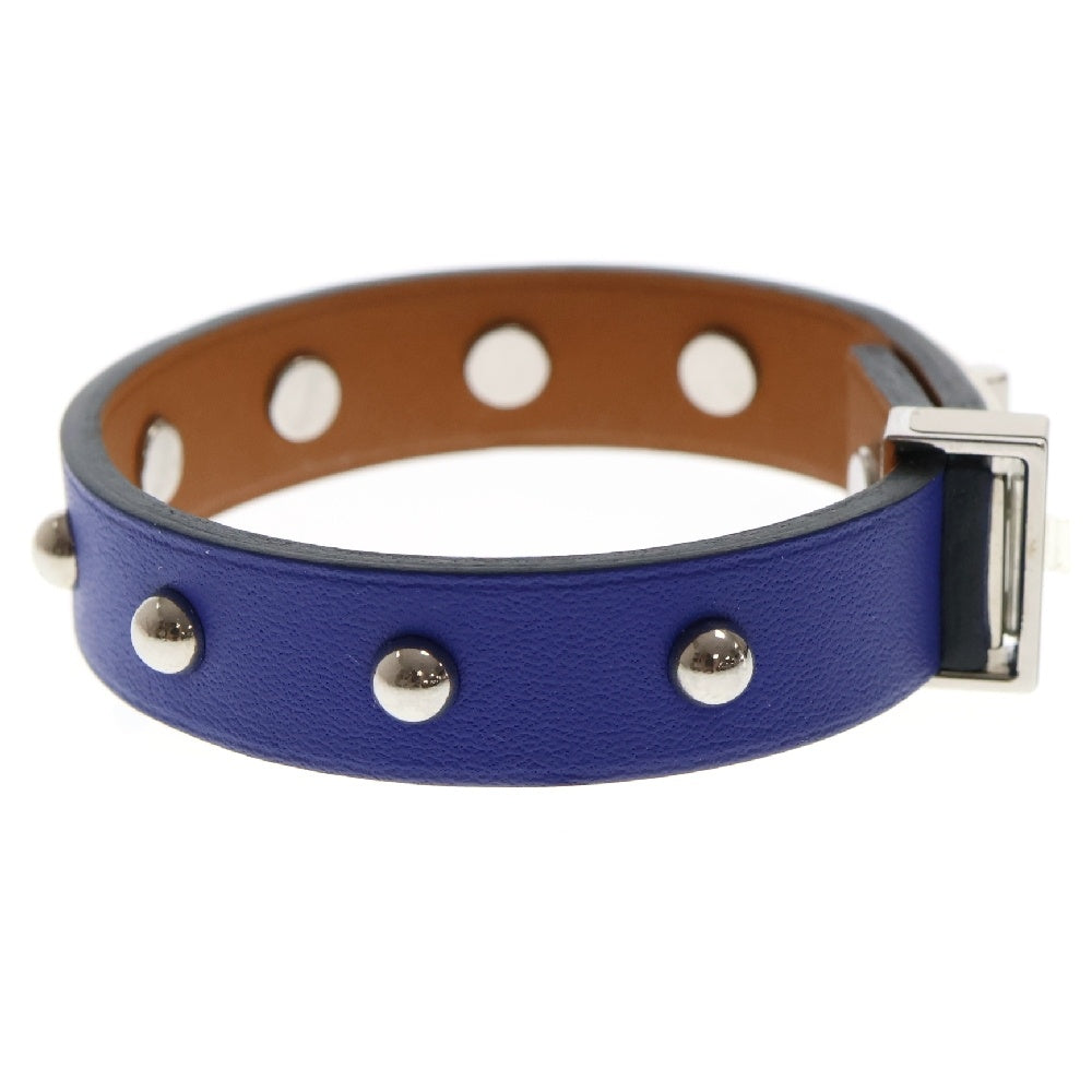 HERMES(エルメス) Mini Dog ミニドッグ レザーブレスレット X刻印 ブルー レディース