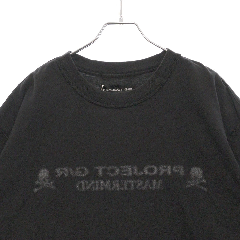 PROJECT G/R(プロジェクトジーアール) 25SS×mastermind JAPAN INSIDE OUT T-SHIRTS マスターマインドジャパン インサイドアウトロゴ半袖Tシャツ PG25SSMJ01 ブラック