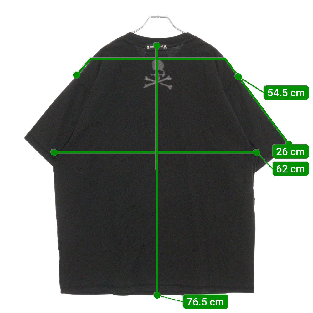 PROJECT G/R(プロジェクトジーアール) 25SS×mastermind JAPAN INSIDE OUT T-SHIRTS マスターマインドジャパン インサイドアウトロゴ半袖Tシャツ PG25SSMJ01 ブラック