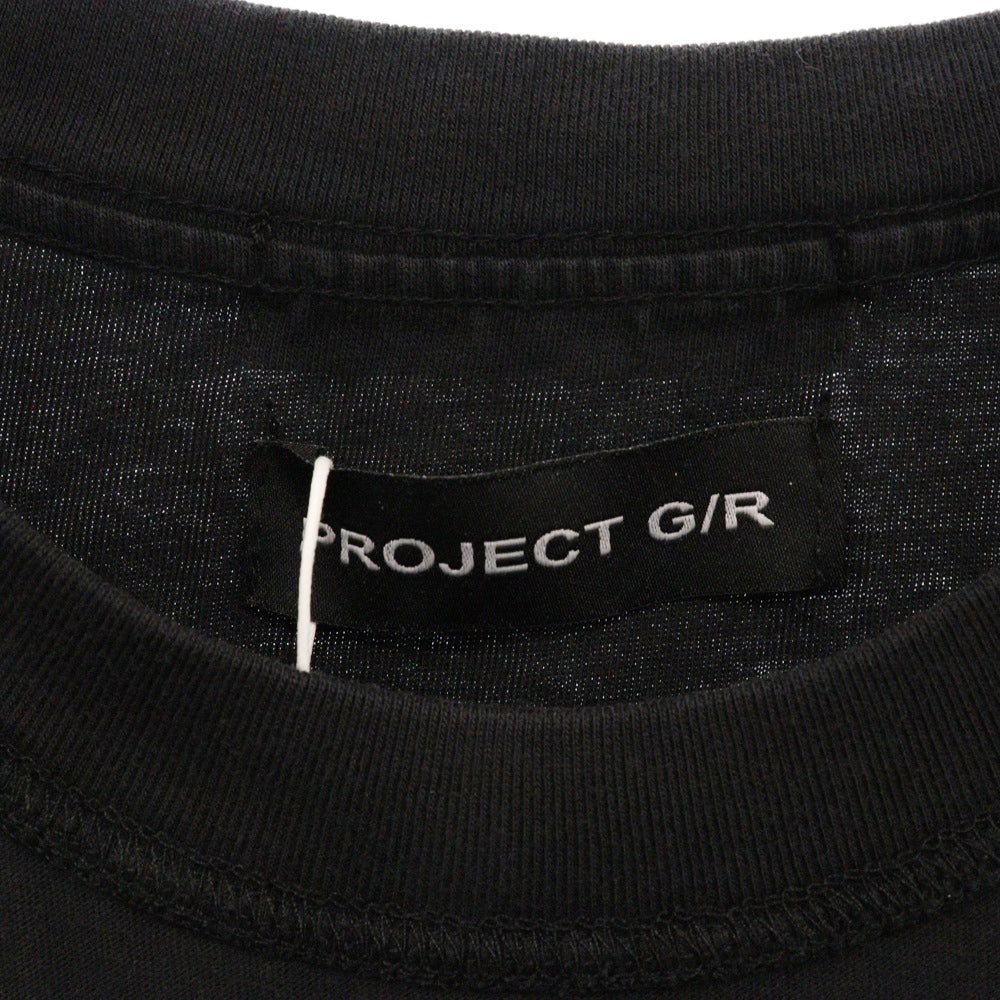 PROJECT G/R(プロジェクトジーアール) 25SS×mastermind JAPAN INSIDE OUT T-SHIRTS マスターマインドジャパン インサイドアウトロゴ半袖Tシャツ PG25SSMJ01 ブラック