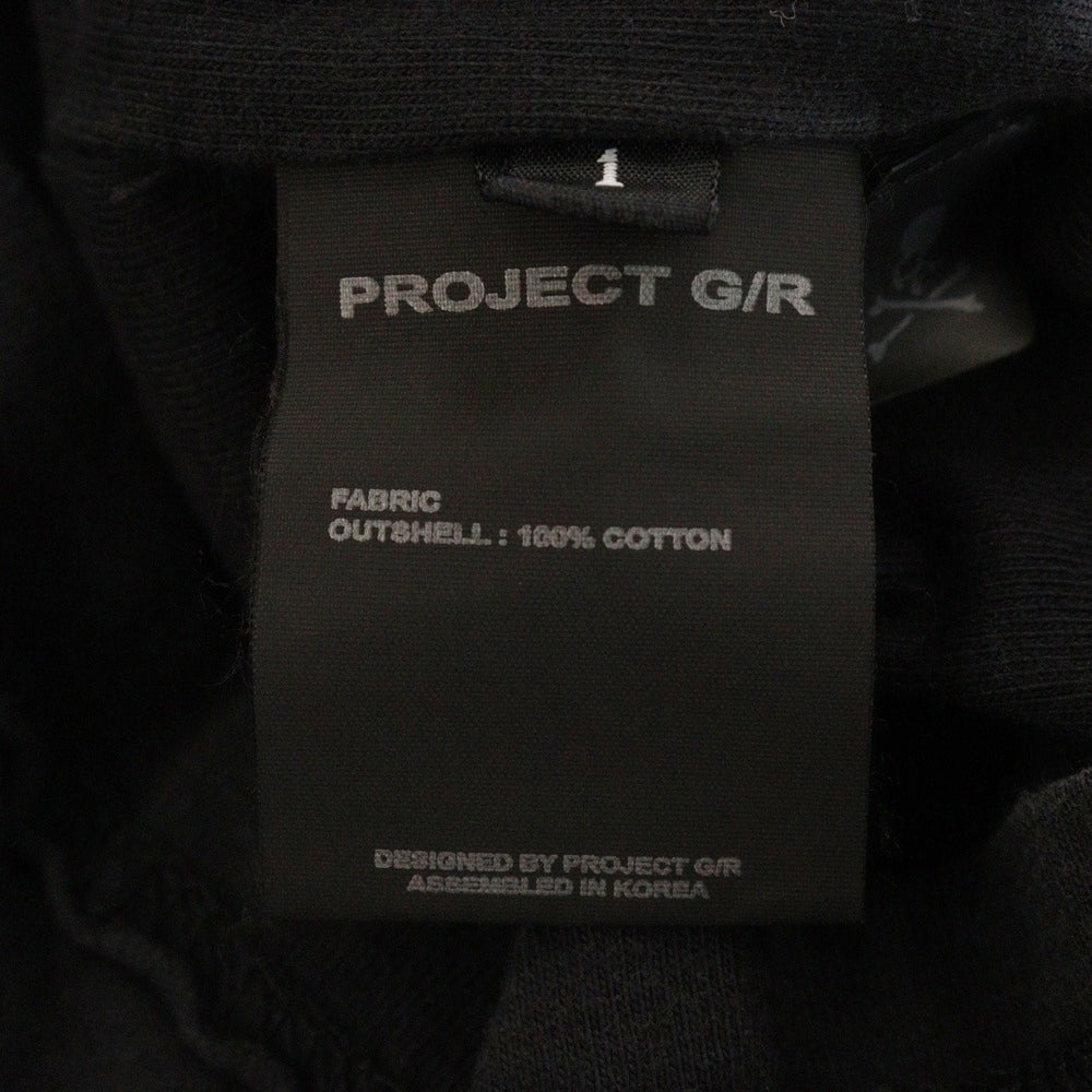 PROJECT G/R(プロジェクトジーアール) 25SS×mastermind JAPAN INSIDE OUT T-SHIRTS マスターマインドジャパン インサイドアウトロゴ半袖Tシャツ PG25SSMJ01 ブラック