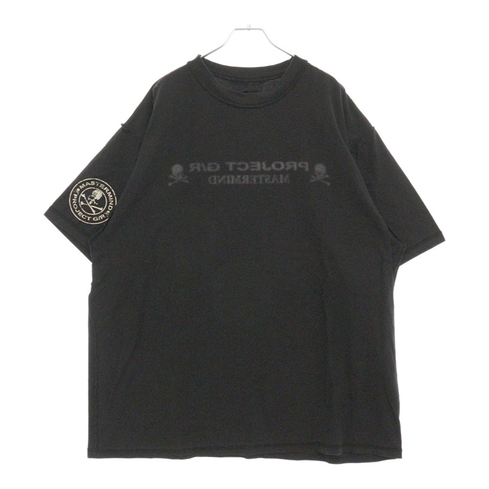PROJECT G/R(プロジェクトジーアール) 25SS×mastermind JAPAN INSIDE OUT T-SHIRTS マスターマインドジャパン インサイドアウトロゴ半袖Tシャツ PG25SSMJ01 ブラック