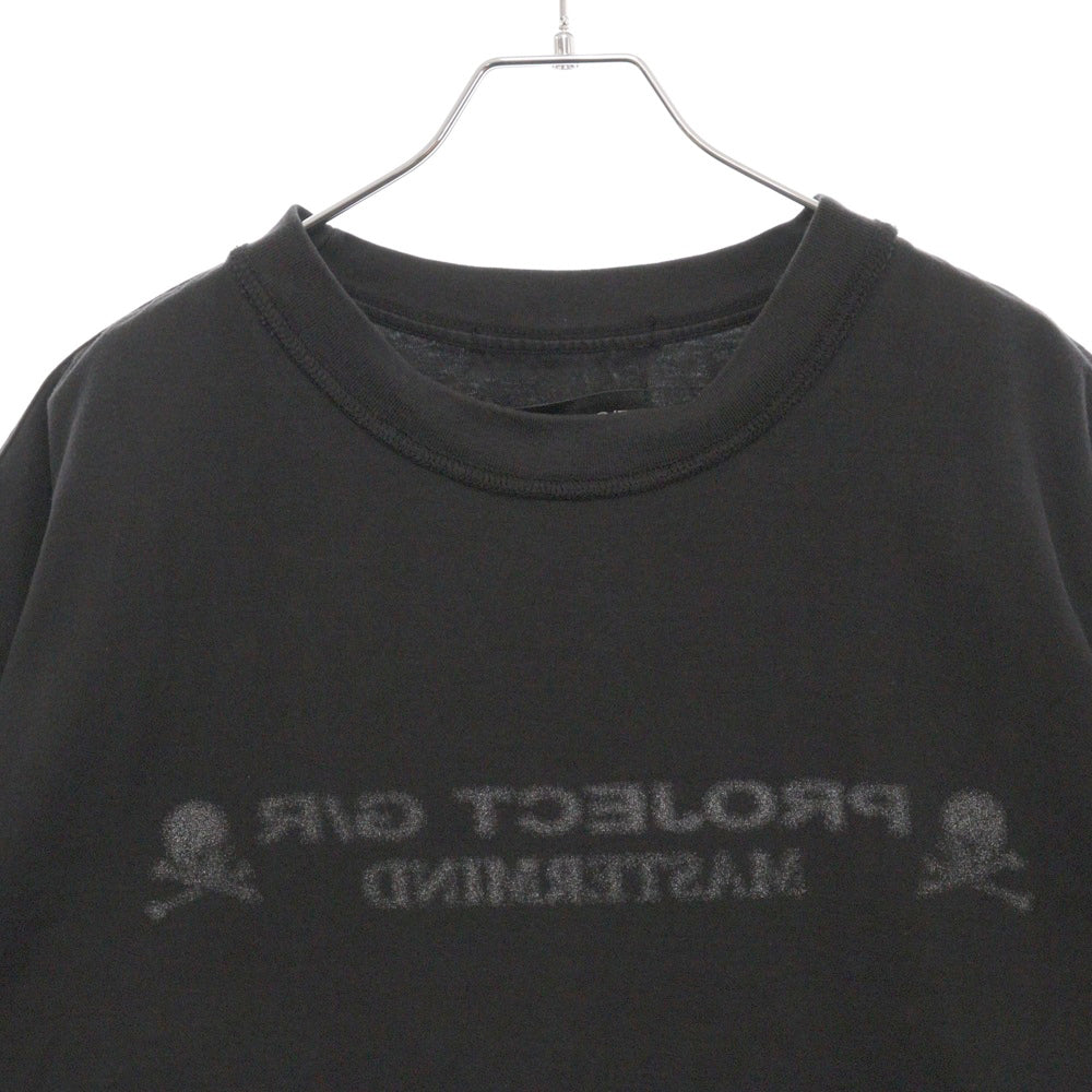 PROJECT G/R(プロジェクトジーアール) 25SS×mastermind JAPAN INSIDE OUT T-SHIRTS マスターマインドジャパン インサイドアウトロゴ半袖Tシャツ PG25SSMJ01 ブラック