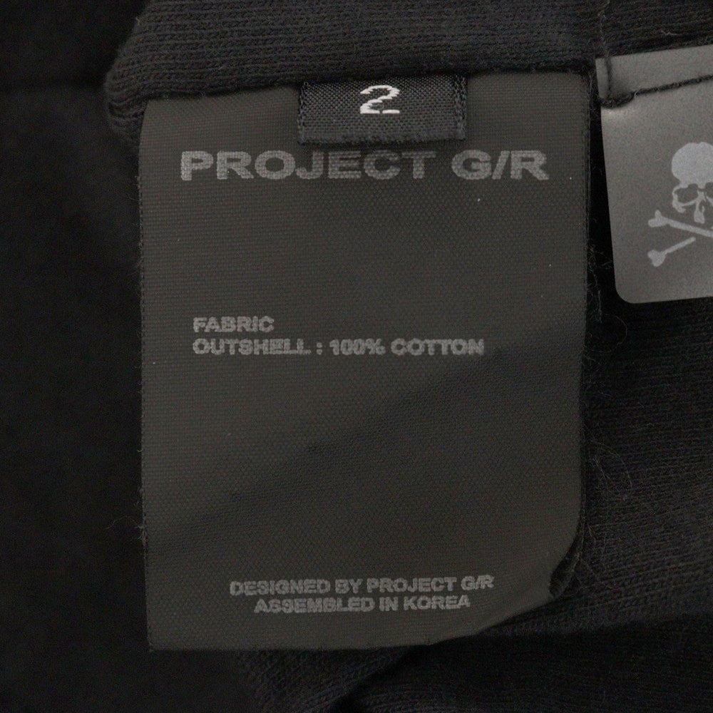 PROJECT G/R(プロジェクトジーアール) 25SS×mastermind JAPAN INSIDE OUT T-SHIRTS マスターマインドジャパン インサイドアウトロゴ半袖Tシャツ PG25SSMJ01 ブラック