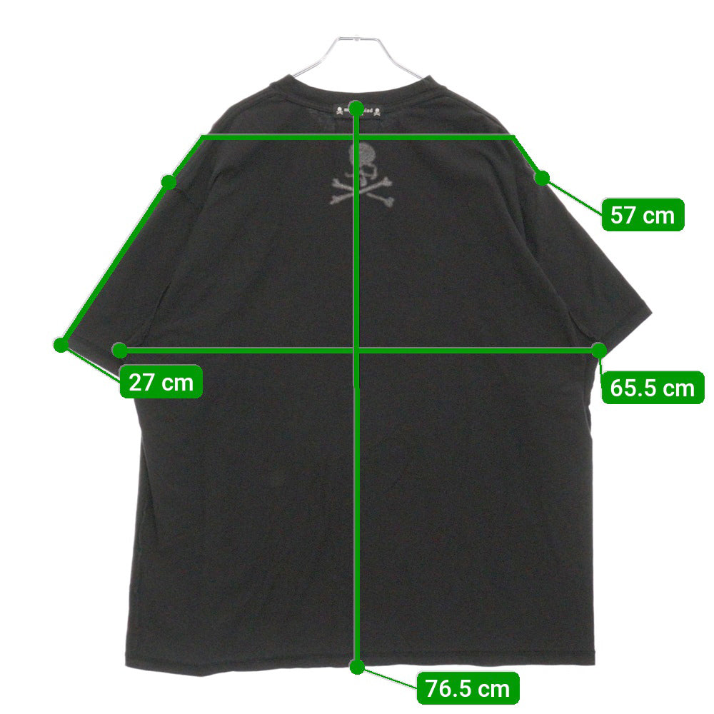 PROJECT G/R(プロジェクトジーアール) 25SS×mastermind JAPAN INSIDE OUT T-SHIRTS マスターマインドジャパン インサイドアウトロゴ半袖Tシャツ PG25SSMJ01 ブラック